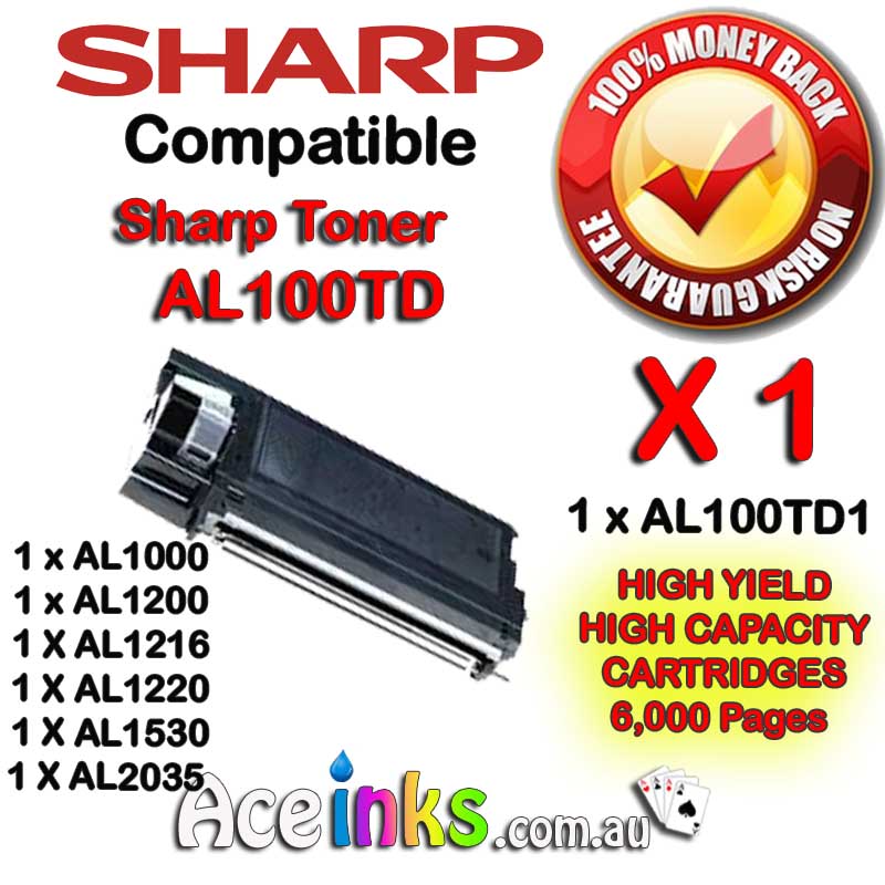 SHARP AL100TD AL1000 AL12000 BLACK